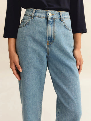 5 tasche mom fit in denim