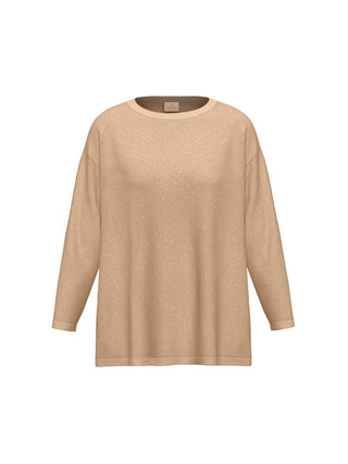 Maglia con lurex e micro paillette