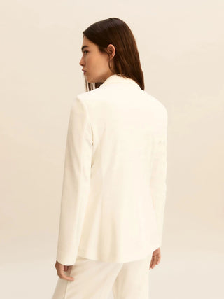 Giacca doppiopetto in jersey stretch