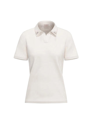 Polo con perle e cristalli