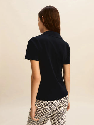 Polo con perle e cristalli
