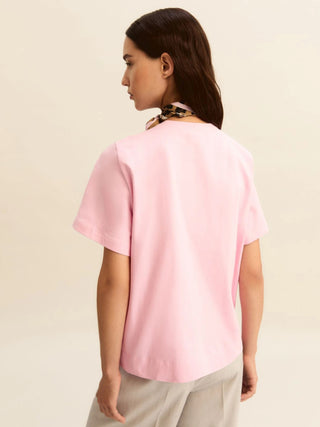 T-shirt in jersey con foulard