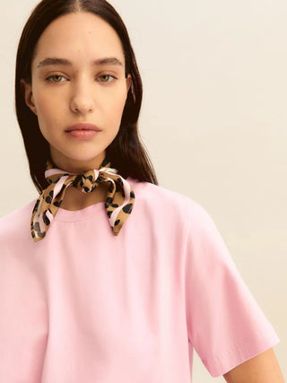 T-shirt in jersey con foulard