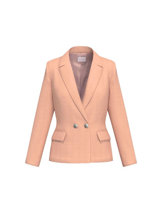 Blazer doppiopetto in faille stretch