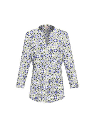 Blusa in mussola stampata