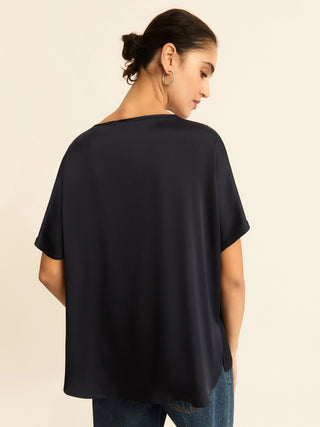 T-shirt over in raso