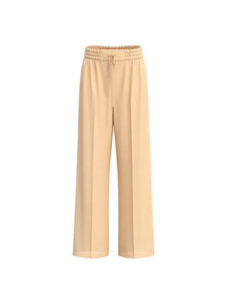 Pantalone ampio wide leg in popeline