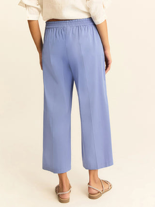 Pantalone dritto in gabardina stretch
