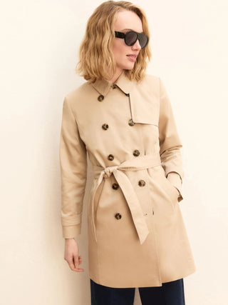 Trench in cotone stretch