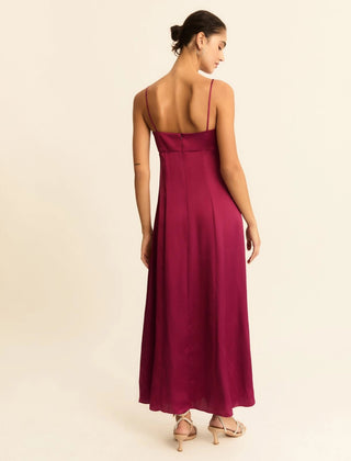 Abito a bustier in raso