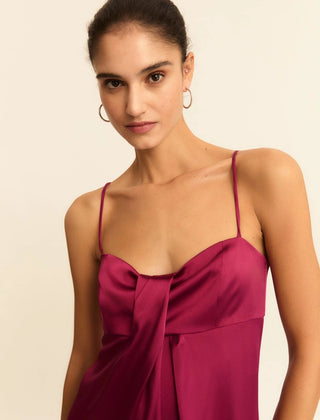 Abito a bustier in raso