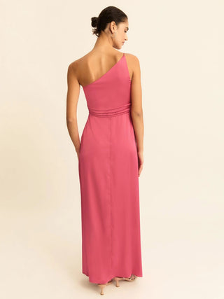 Abito monospalla con nodo