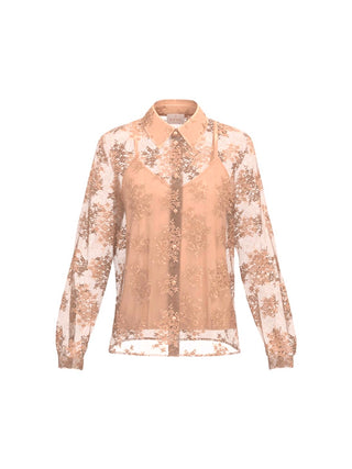 Camicia in pizzo chantilly