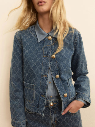 Giacca corta in denim