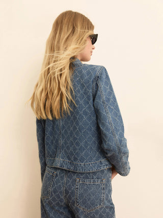 Giacca corta in denim