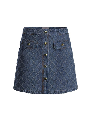 Mini gonna in denim