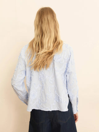 Camicia boxy con ricami