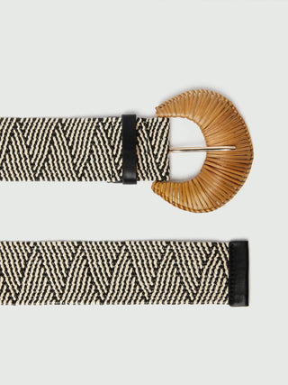 Cintura elasticizzata in rafia