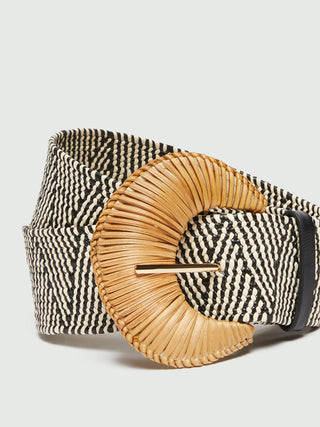 Cintura elasticizzata in rafia