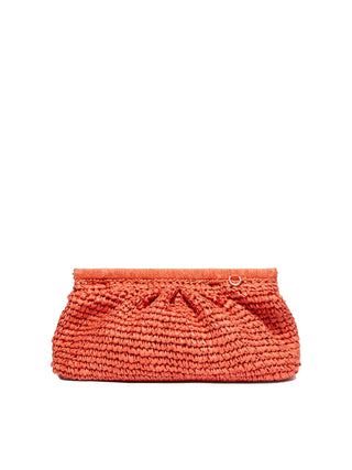 Clutch in rafia