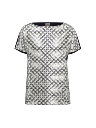 Blusa doppio materiale