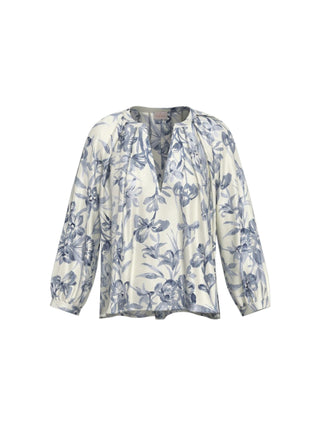 Blusa in twill stampato