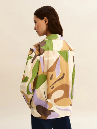 Blusa in popeline stampato