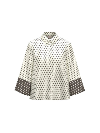 Camicia in twill stampato