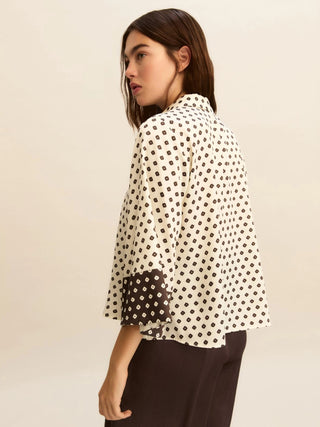 Camicia in twill stampato