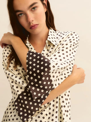 Camicia in twill stampato