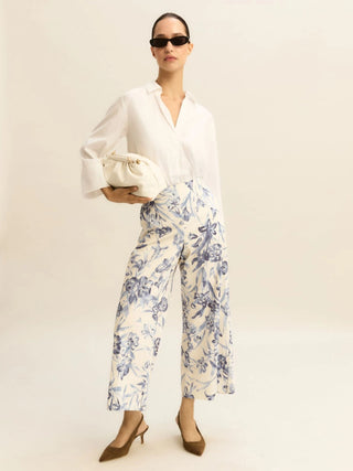 Pantaloni in cotone stretch