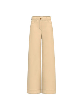 5 tasche ampio in raso stretch