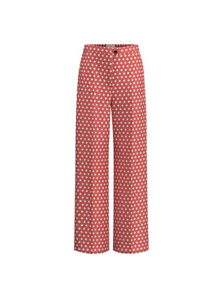 Pantalone in twill stampato