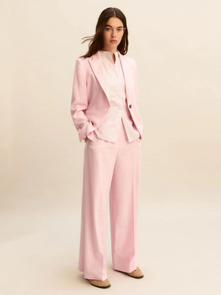 Pantalone in viscosa con lamé