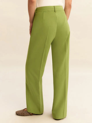 Pantalone dritto in tessuto stretch