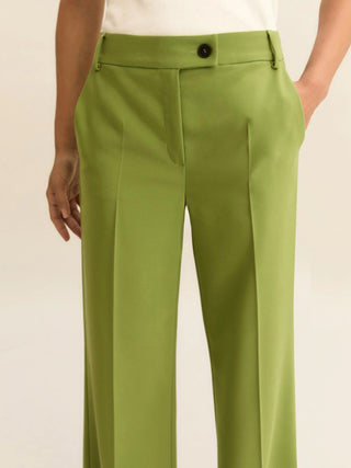 Pantalone dritto in tessuto stretch