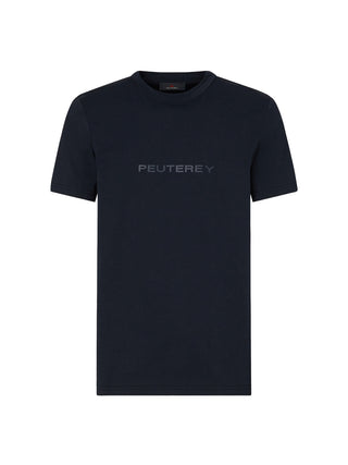 T-shirt con logo in rilievo