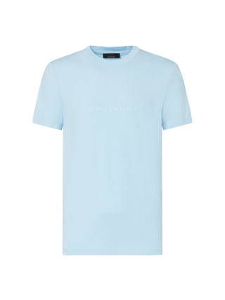 T-shirt con logo in rilievo