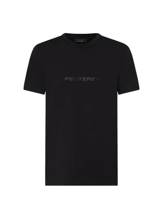 T-shirt con logo in rilievo