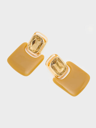 Orecchini polly over in resina