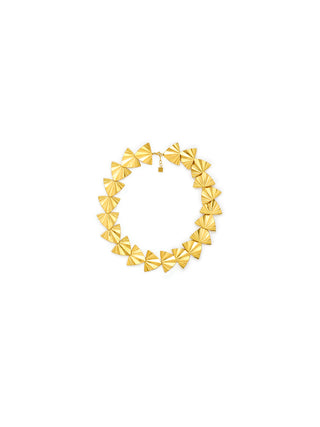 Collana girocollo ventagli oro
