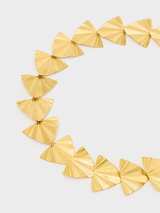 Collana girocollo ventagli oro