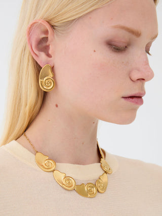Collana girocollo conchiglie oro