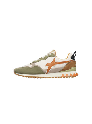 Sneakers in tessuto tecnico e suede