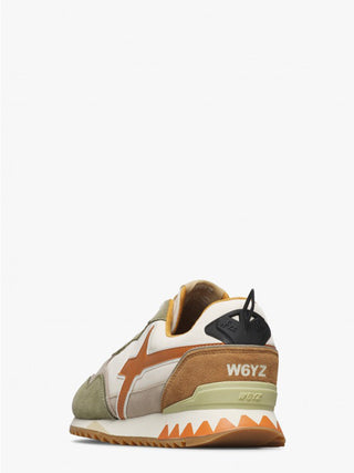 Sneakers in tessuto tecnico e suede