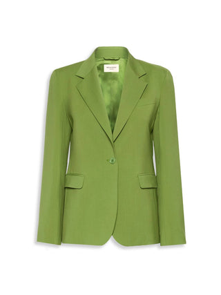Blazer monopetto in lana stretch