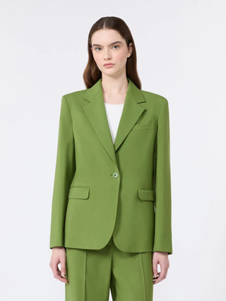 Blazer monopetto in lana stretch