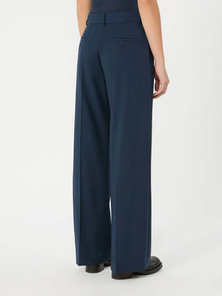 Pantalone palazzo in lana stretch