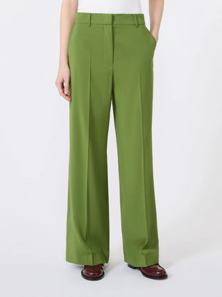 Pantalone palazzo in lana stretch