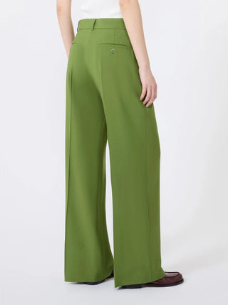 Pantalone palazzo in lana stretch